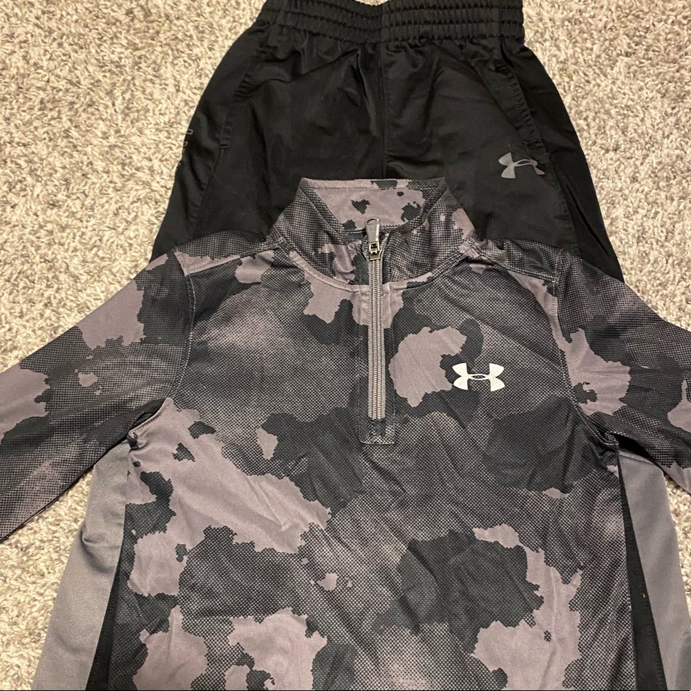 BOYS Under Armor SET quarter zip and pants
